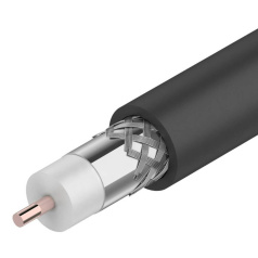 Кабель коаксиальный RG-11U Rexant, 75 Ом, черный, бухта 305 м [01-3011]