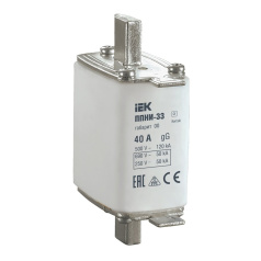 Плавкая вставка предохранителя ППНИ-33 IEK габарит 00, 40А [DPP10-040]