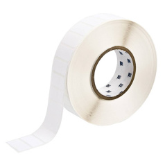 Этикетки Brady THT-136-403-3 водорастворимая бумага, 19.05 х 38.1 мм, белые, 3000 шт [brd198759]