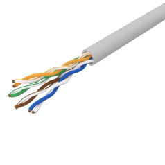 Кабель витая пара U/UTP PROconnect, cat 5e, 4PR, 24AWG, внутренний, серый, 305 м [01-0052]