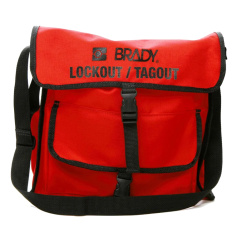 Сумка Brady для блокираторов с плечевым ремнем большая, полиэстер, 355х380х100 мм, красный [gws806200]