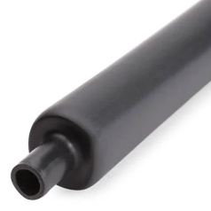 Термоусадочная трубка КВТ ТУТ(3:1) нг-LS 9/3, черная, усадка 3:1, в рулоне [83376]