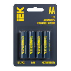 Аккумулятор Ni-MH AA IEK GREEN, 2700мАч, 4 шт [AAK-NIMH-06-2700-L04]