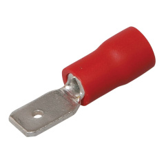 Разъем плоский изолированный IEK РпИп 1.25-5-0.8 с ПВХ манжетой (100 шт) [URP10-D15-D17-4]