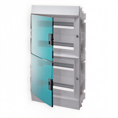 Бокс в нишу ABB Mistral41 72М, зеленая дверь, с клеммами [1SLM004101A1210]