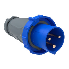 Вилка переносная IEK MAGNUM ССИ-033 63А-6ч/200-250В 2P+PE IP67 [PSN01-063-3]