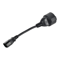 Адаптер ITK PDU 3х1.5,  10 см с разъёмами C14-Schuko [PC-C14D-10CM]