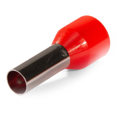 Наконечник штыревой втулочный изолированный КВТ НШВИ «ЕВРО» 10-12 [103207]