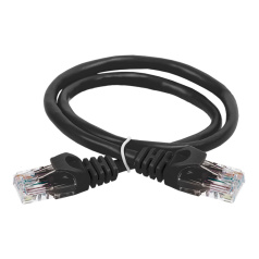 Коммутационный шнур (патч-корд) ITK категория 5E, UTP, PVC, 15 м, черный [PC09-C5EU-15M]