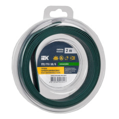 Термоусаживаемая трубка IEK ТТУ нг-LS 10/5, зеленая, 2 м [UDR12-010-005-002-K06-T]