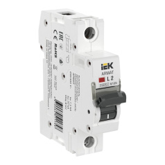 Автоматический выключатель IEK ARMAT M10N 1P L 2А [AR-M10N-1-L002]