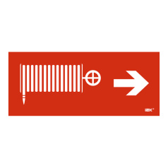 Самоклеящаяся этикетка IEK 330х140 мм, Пожарный кран/стрелка направо [LPC10-1-33-14-PKNAPR]