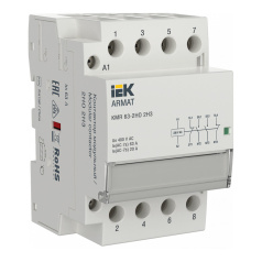 Контактор модульный IEK ARMAT KMR 63А 230В AC 2НО 2НЗ [AR-KMR10-063-22-230]
