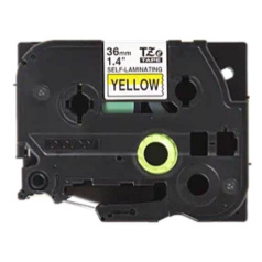 Самоламинирующаяся лента Brother TZe-SL661, 36 мм, черный на желтом [TZeSL661]