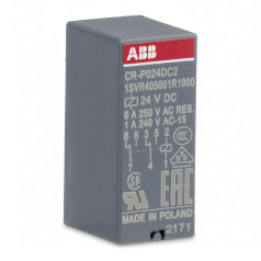 Реле промежуточное CR-P024DC2 ABB 2ПК, 8А, 24B DC [1SVR405601R1000]