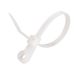 Кабельные стяжки нейлоновые Fortisflex КСО 4х150, белые (100 шт) [80529]