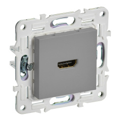 Розетка HDMI IEK SKANDY SK-H01Gr серый [SK-H10-K03]