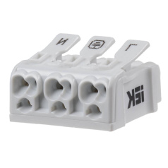 Клемма пружинная соединительная IEK КСП3-L+N+PE [UKZ-B06-3P-F0-E0-10]