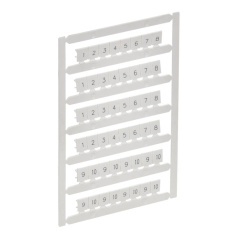 Маркер кабельный IEK "ARMAFIX" для CTS 6 мм²/CP 10 мм², с нумерацией "1-10", белый [AF-CT10D-M-006-01]