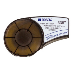 Картридж Brady M21-187-C-342-YL термоусадочная трубка, 8.51 мм, черный на желтом [brd139751]