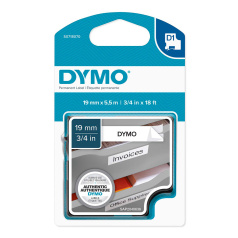 Картридж Dymo S0718070/16960, 19 мм, черный на белом