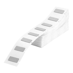 Объемные этикетки Brady BM71E-6-7593-SL полиэстер, 45 х 15 мм, серебристые, 500 шт [brd622215]