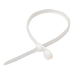 Хомут с отверстием для крепления IEK ХОК 3.5 х 200, белый (100 шт) [UHH40-5-200-100]