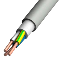 Кабель силовой медный NUM-J, 3х2.5 мм², 660 В, бухта 100 м [7893]