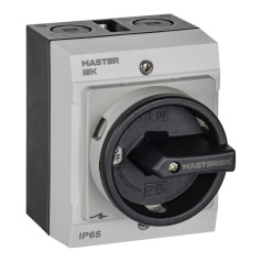 Переключатель кулачковый IEK MASTER в боксе закрытая рукоятка 10А схема 10 [MI-CS21-010-010]