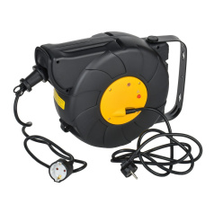 Удлинитель на катушке УК15 IEK TWIST, 2P+PE 3х1.5 мм², с автосмотчиком, 15 м [TW-KP27-16-01-15-02]