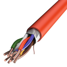 Кабель огнестойкий КПСЭнг(А)-FRLSLTx ITK 1х2х0.50 мм², красный, бухта 200 м [FR1-01-F-5504]