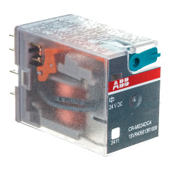 Реле промежуточное CR-M024DC4 ABB 4ПК, 6A, 24B DC [1SVR405613R1000]