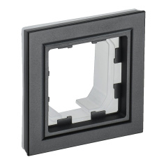 Рамка 1-местная IEK BRITE IP44 РУ-1-БрЧ-44 черный [BR-M12-44-K02]