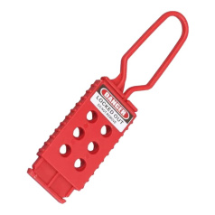 Множитель замковый диэлектрический стандартный, полипропилен, Ø дужки 6 мм, 173х43 мм, красный [gwrK42]