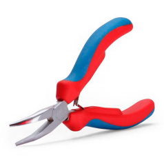 Мини-длинногубцы изогнутые КВТ МАСТЕР, 125 мм (78243)