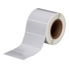 Этикетки Brady THT-55-413-1 полиэстер, 101.6 х 50.8 мм, серебристые, 1000 шт [brd104179]