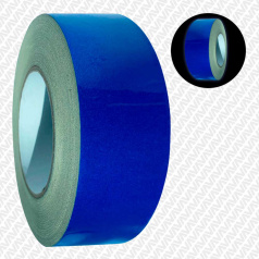 Светоотражающая лента самоклеющаяся синяя, 50 мм х 45.7 м