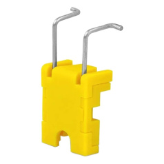 Блокиратор полюсных автоматов, нейлон и сталь, зажим наружу, желтый [gwrD32]