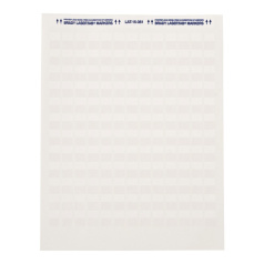 Самоламинирующиеся этикетки Brady LAT-15-361-1 на листах LETTER, 12,70 х 19,05 мм, белые (7 листов) [brd24564]