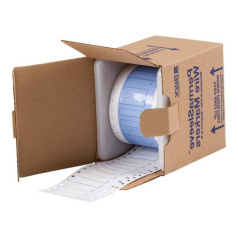 Термоусадочный маркер Brady PS-187-150-WT-S, 38.1 х 8.5 мм, белые, 500 шт [brd32138]