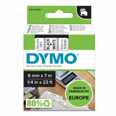 Картридж Dymo S0720780/43613, 6 мм, черный на белом