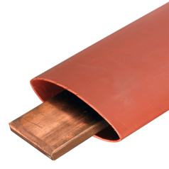 Термоусадочная трубка КВТ ТТШ-10-50/20 красная для изоляции шин напряжением до 10 кВ [59680]