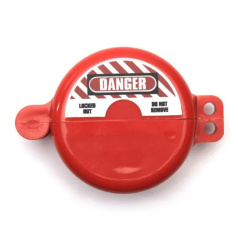 Блокиратор вентиля баллона, Ø отверстия для шпинделя 32 мм, внутренний Ø 80 мм, ABS-пластик, красный [gwrQ21]