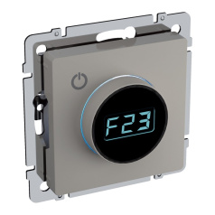 Термостат электронный ТС10-1-БрКр IEK «BRITE» с индикатором, бежевый [BR-RT11-K10]