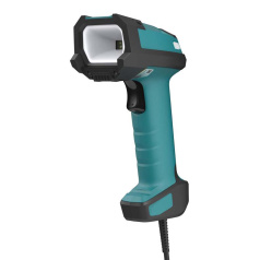 Сканер штрих-кода iData J20 HD, промышленный ручной проводной, USB, зеленый [8582]