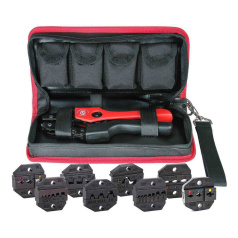 Набор КВТ СТК+8: Кримпер в тканевой сумке с набором из матриц [83347]