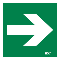 Самоклеящаяся этикетка IEK 150х150 мм, Направляющая стрелка [LPC10-1-15-15-STR]