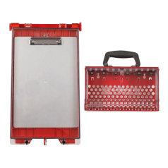 Модульная станция групповой блокировки Brady средняя, 590.55х266.70х79.38мм, красный [gws152730]