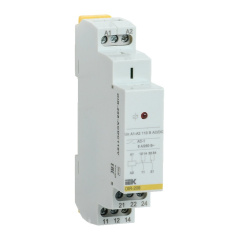 Реле промежуточное модульное OIR IEK 2 контакта 8А 110В AC/DC [OIR-208-ACDC110V]