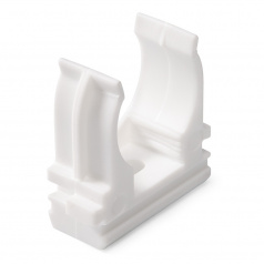 Крепеж-клипса для труб Fortisflex КМП Ø 16 мм, белая [103950]